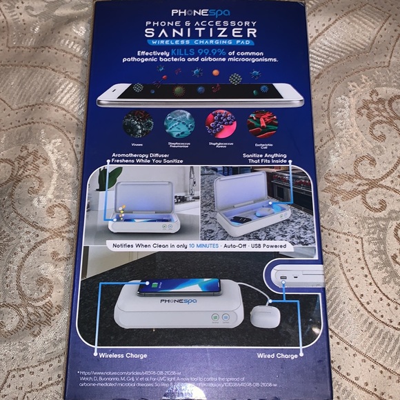PhoneSpa phone and accessory Sanitizer and Wireless charging pad - Picture 2 of 2
